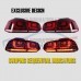 VW GOLF MK6 LED R-DESIGN SEQUENTIAL SWIPE Tail Lights Lamps Set Pair RHD